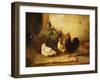 Poultry and Pigeons in an Interior-Walter Hunt-Framed Giclee Print