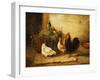 Poultry and Pigeons in an Interior-Walter Hunt-Framed Giclee Print