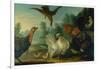 Poultry in a Landscape-Marmaduke Cradock-Framed Giclee Print