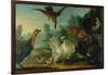 Poultry in a Landscape-Marmaduke Cradock-Framed Giclee Print