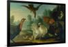 Poultry in a Landscape-Marmaduke Cradock-Framed Giclee Print