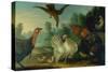 Poultry in a Landscape-Marmaduke Cradock-Stretched Canvas