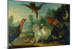 Poultry in a Landscape-Marmaduke Cradock-Mounted Giclee Print