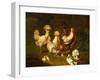 Poultry in a Landscape-Johann Wenzel Peter-Framed Giclee Print