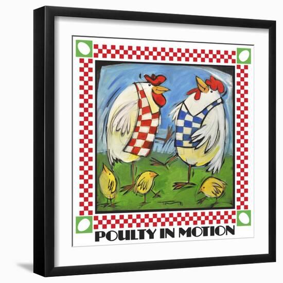 Poultry in Motion Poster-Tim Nyberg-Framed Giclee Print