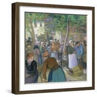 Poultry Market at Gisors-Camille Pissarro-Framed Giclee Print