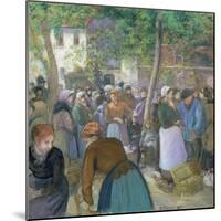 Poultry Market at Gisors-Camille Pissarro-Mounted Giclee Print