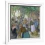 Poultry Market at Gisors-Camille Pissarro-Framed Giclee Print