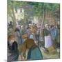 Poultry Market at Gisors-Camille Pissarro-Mounted Giclee Print