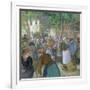 Poultry Market at Gisors-Camille Pissarro-Framed Giclee Print