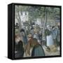 Poultry Market, Gisors-Camille Pissarro-Framed Stretched Canvas