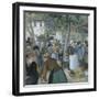 Poultry Market, Gisors-Camille Pissarro-Framed Giclee Print