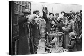 Poultry Merchants, Caledonian Market, London, 1926-1927-null-Stretched Canvas