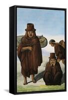 Poultry Seller, Beggar and Labourer, Colombia-Gaspard Theodore Mollien-Framed Stretched Canvas