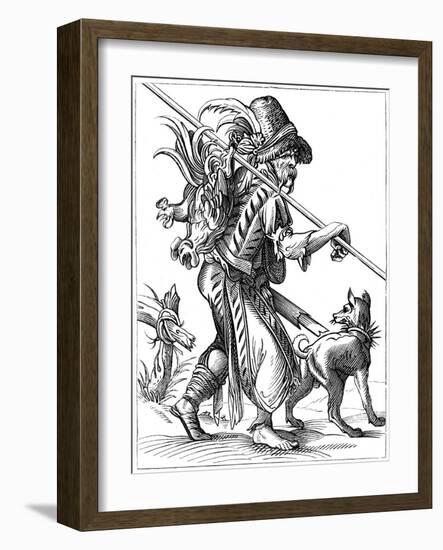 Poultry Supplier, 16th Century-Jost Amman-Framed Giclee Print