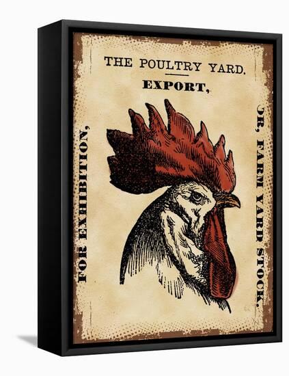 Poultry  Yard-null-Framed Stretched Canvas