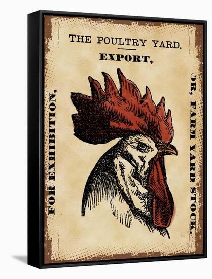 Poultry  Yard-null-Framed Stretched Canvas