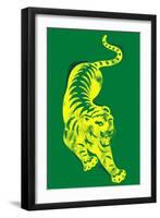 Pouncing Tiger-null-Framed Premium Giclee Print