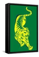 Pouncing Tiger-null-Framed Stretched Canvas