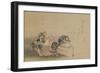 Pounding Rice for Mochi-Katsushika Hokusai-Framed Giclee Print