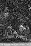 Charles II in the Forest of Boscobel, 1651-Pouney & Rhodes-Stretched Canvas