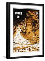 Pour it On! Poster-Garrett Price-Framed Giclee Print