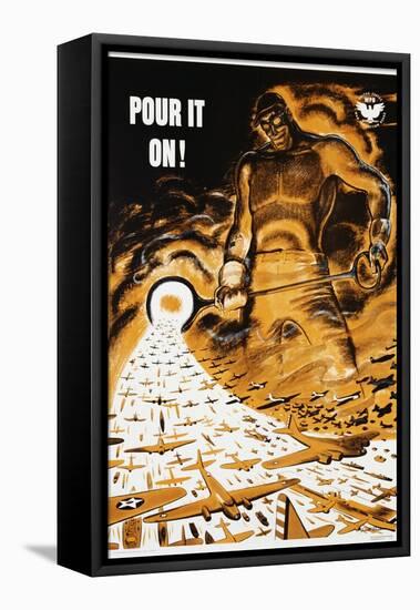 Pour it On! Poster-Garrett Price-Framed Stretched Canvas