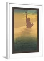 Pour La Liberte Du Monde, Statue of Liberty-null-Framed Art Print