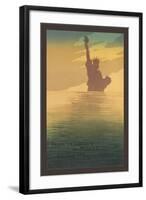Pour La Liberte Du Monde, Statue of Liberty-null-Framed Art Print