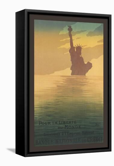 Pour La Liberte Du Monde, Statue of Liberty-null-Framed Stretched Canvas