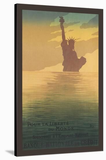 Pour La Liberte Du Monde, Statue of Liberty-null-Stretched Canvas