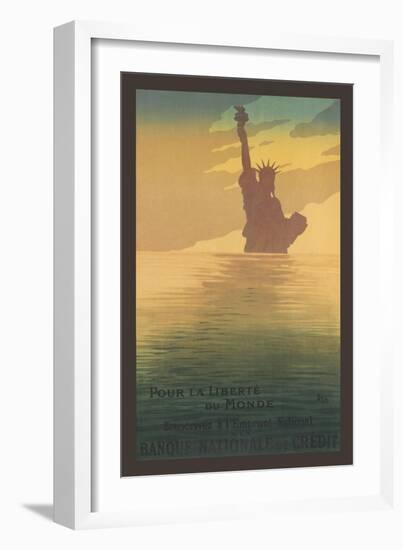 Pour La Liberte Du Monde, Statue of Liberty-null-Framed Art Print