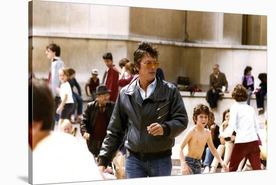 Pour la peau d'un flic by Alain Delon with Alain Delon, 1981 (photo)-null-Stretched Canvas