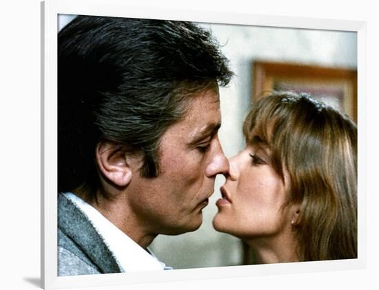 Pour la peau d'un flic by Alain Delon with Alain Delon and Anne Parillaud, 1981 (photo)-null-Framed Photo