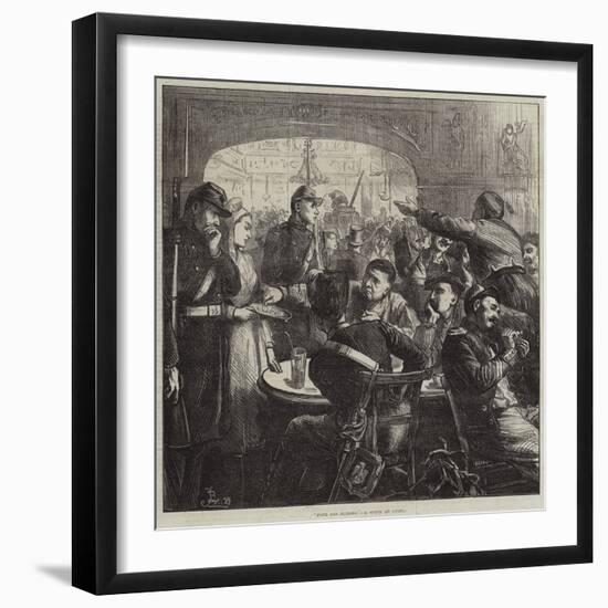 Pour Les Blesses, a Scene at Lyons-Frederick Barnard-Framed Giclee Print