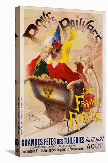 Pour Les Pauvres Charity Festival Poster-Gaston Noury-Stretched Canvas