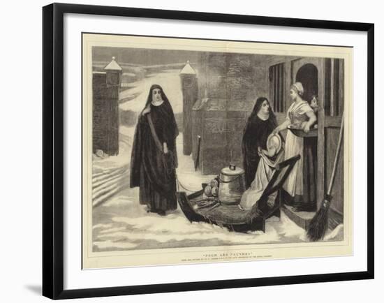 Pour Les Pauvres-William Frederick Yeames-Framed Giclee Print