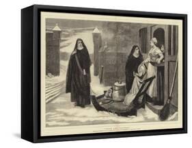 Pour Les Pauvres-William Frederick Yeames-Framed Stretched Canvas