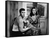 Pour Toi j'ai Tue CRISS CROSS by RobertSiodmak with Burt Lancaster and Yvonne by Carlo, 1949 (b/w p-null-Framed Stretched Canvas