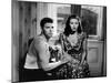 Pour Toi j'ai Tue CRISS CROSS by RobertSiodmak with Burt Lancaster and Yvonne by Carlo, 1949 (b/w p-null-Mounted Photo