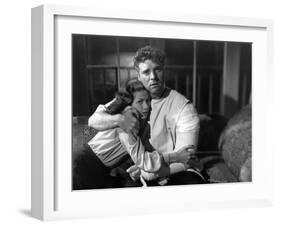 Pour toi j'ai tue CRISS CROSS by RobertSiodmak with Yvonne by Carlo, Burt Lancaster, 1949 (b/w phot-null-Framed Photo