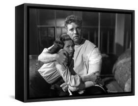 Pour toi j'ai tue CRISS CROSS by RobertSiodmak with Yvonne by Carlo, Burt Lancaster, 1949 (b/w phot-null-Framed Stretched Canvas