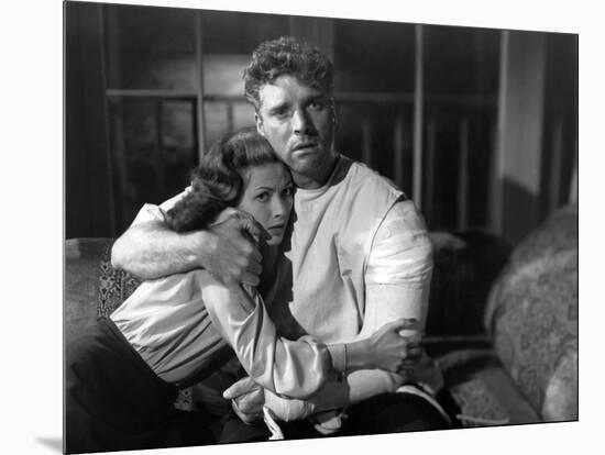 Pour toi j'ai tue CRISS CROSS by RobertSiodmak with Yvonne by Carlo, Burt Lancaster, 1949 (b/w phot-null-Mounted Photo