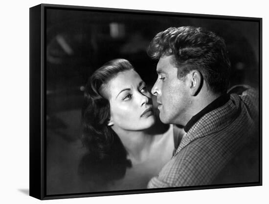 Pour toi j'ai tue CRISS CROSS by RobertSiodmak with Yvonne by Carlo, Burt Lancaster, 1949 (b/w phot-null-Framed Stretched Canvas