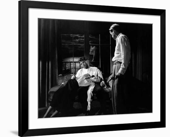 Pour Toi j'ai Tue CRISS CROSS by RobertSiodmak with Yvonne De Carlo, Burt Lancaster and Dan Duryea,-null-Framed Photo