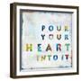 Pour Your Heart In Color-Jamie MacDowell-Framed Art Print