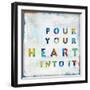 Pour Your Heart In Color-Jamie MacDowell-Framed Art Print