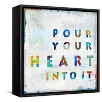 Pour Your Heart In Color-Jamie MacDowell-Framed Stretched Canvas