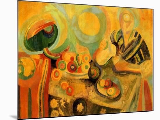 Pouring, 1915-16-Robert Delaunay-Mounted Giclee Print