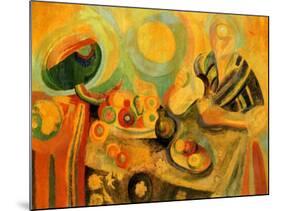 Pouring, 1915-16-Robert Delaunay-Mounted Giclee Print